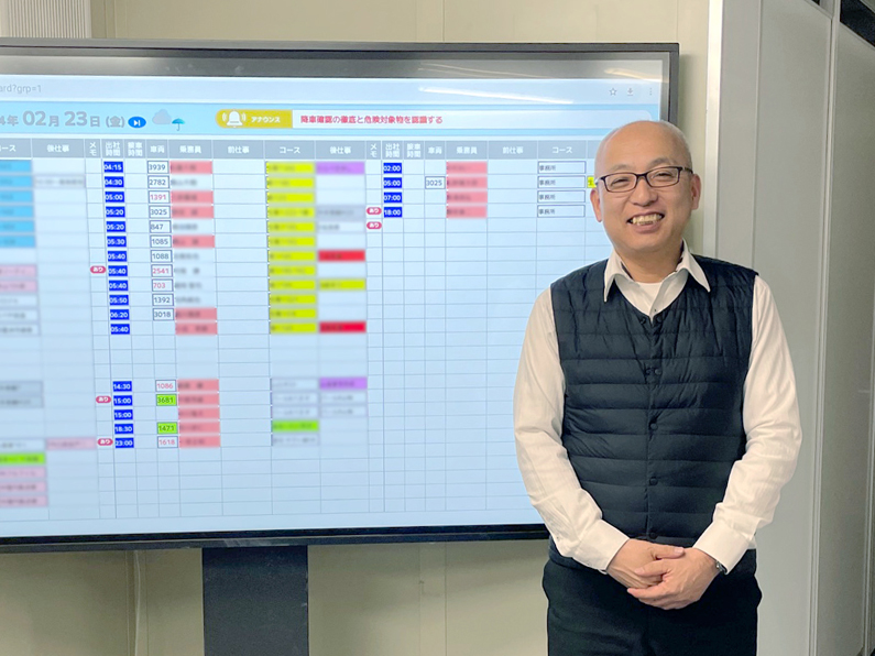 慣れたホワイトボードをシステム化Tradissの配車板